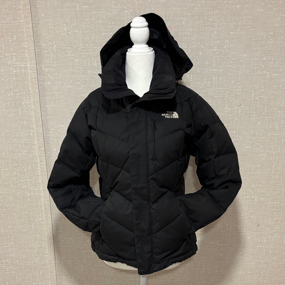 The North Face Black Quilted Hooded Puffer Jacket